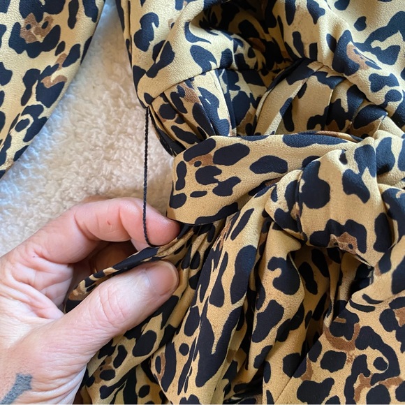 J Crew leopard pleated skirt dress perfect condition! - Picture 5 of 12